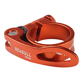 Aluminum Alloy Bike Seat Post Clamp Orange