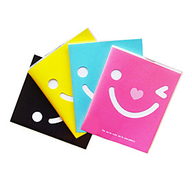 Lovely Smiling Face Plastic Surface Notebook