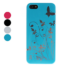 Butterfly and Flower Pattern Hard Case for iPhone 5 (Assorted Colors)