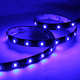 60CM 30x1210 SMD LED Blue Light Strip Lamp for Car (DC 12V)