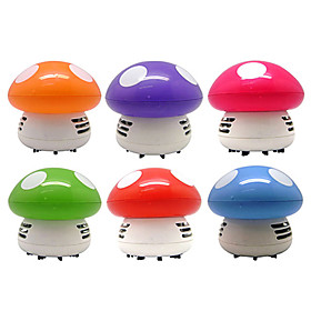 Colorful Mushroom Desktop Vacuum Cleaner (Random Color)
