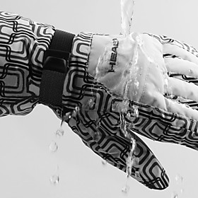Men's Outdoor Waterproof Skiing Gloves with Space Cotton Insert
