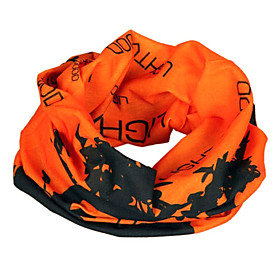 100% Polyester Windproof Cycling Scarf (Orange)