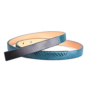 Women's Leather Slide Buckle Belt(103 1.7 0.3CM)