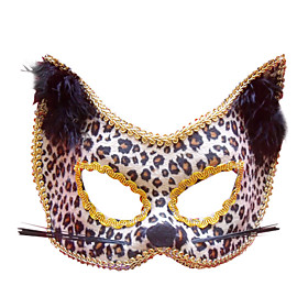 Fancy Cat Face Queen Gray Party Half-face Mask