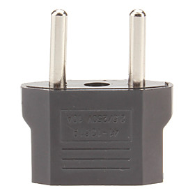 EU Plug to EU and US Plug AC Power Adapter (110-240V)