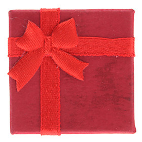 Bowknot Style Cuboids Shape Small Ring Gift Box (Contain 6 Boxes)