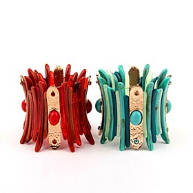 Women's Irregular Turquoise Elastic Bracelet