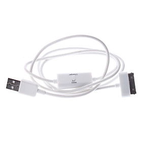 USB Male Adapter Cable with Switch for Samsung Galaxy Tab and Others