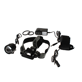 UniqueFire HD002 3-Mode Cree XM-L U2 LED Rechargeable Bicycle Light and Headlamp Set (4x18650)