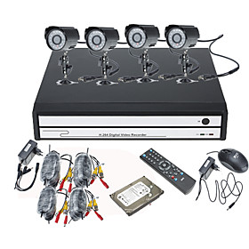 Home   Business Security Monitoring 4 Channel Kit(Including 500G Harddisk)