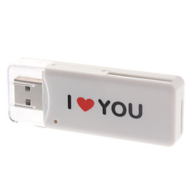Hi-speed USB 2.0 Card Reader for MS/SD/MMC/TF Memory Card
