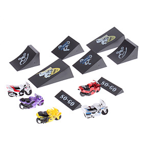 Eco-friendly Pull and Go Mini Racing Motorbike Set with Tracks