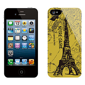 Retro Design Eiffel Tower Pattern Protective Sticker for iPhone 5