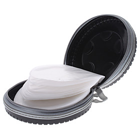 Car Tire Design 40pcs CD Holder Storage Bag (Random Color)