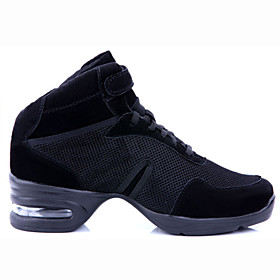 Leatherette   Mesh Fabric Upper Dance Shoes Dance Sneakers for Women/Men