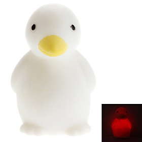 Cute Penguin Shaped Colorful Light LED Night Lamp (3xLR44)
