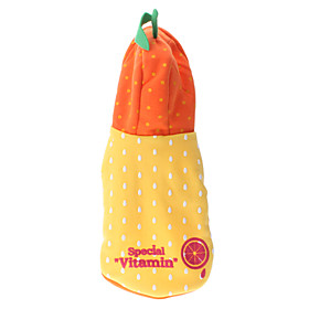 Lovely Orange Style Berber Fleece Hoodies for Dogs (XS-XL)