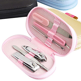 1PCS Nail Art Kit of 6 Stainless Steel Nail Files (Assorted Colors)