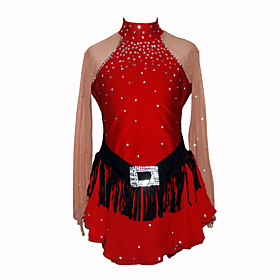 Girl's Figure Skating Dress (Red)