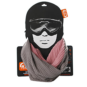 Super Soft and Comfortable Pure Cotton Cycling Scarf (Gray and Pink)