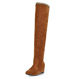 Fabulous Suede Low Heel Knee High Boots Party / Evening Shoes (More Colors)
