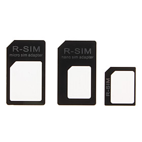 Micro Sim and Nano Sim Adapter for iPhone 4 ,iPhone 4S and iPhone 5 (Black)