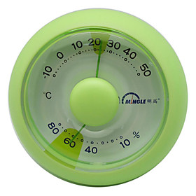 Bubble Design Desk-Top Thermometer and Hygrometer (3 Colors Selectable)