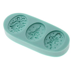 DIY Baking 3D Christmas Gifts Shaped Silicone Cake Soap Mold