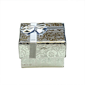 Silver Reflective Material Jewelry Gift Box