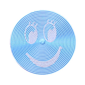 Smiley Design Aluminum Alloy Home Button Sticker for iPhone5/iPad mini and Others