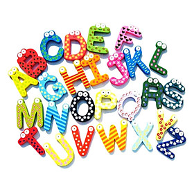 Wooden Colorful English Letters Fridge Magnet