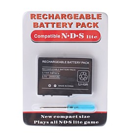 Rechargeable Battery Pack for Nintendo DS Lite   Screwdriver (2000mAh)