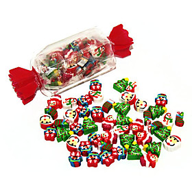 Candy Box Christmas Theme Mini Eraser Set