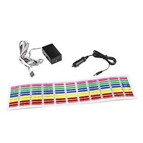 Genuine Equalizer Sound Active flashing EL Car Decorative Lights Sticker (45 x 11)