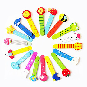 Wooden Colorful Lovely modelling Bookmarks With Ruler(Random Colors)
