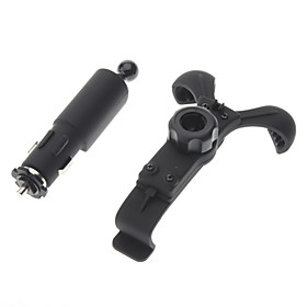 Adjustable Car Swivel Mount Holder with Car Cigarette Charger for iPhone and Other Cellphones