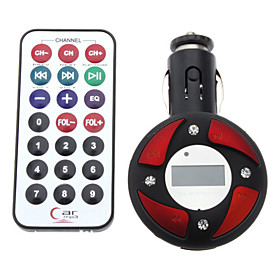Rounded Style Car MP3 Player with FM Transmitter (Assorted Color)