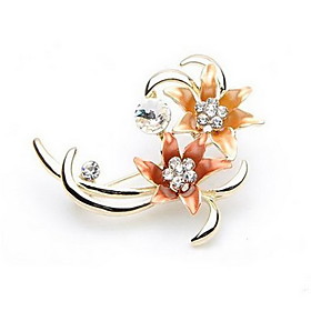 Women's Elegant Flower Brooch