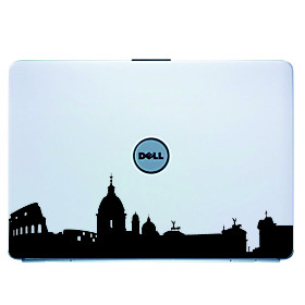 Rome Laptop Skin Cover Art Decal Sticker for MacBook Air Pro/Dell/HP/Compaq/Acer/Lenovo/Sony (Black)
