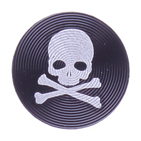 Skull Design Aluminum Alloy Home Button Sticker for iPhone5/iPad mini and Others