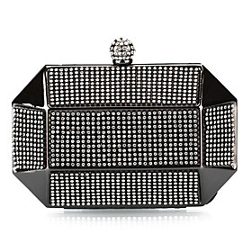 Charming Metal with Crystal Evening Handbag/Clutches(More Colors)
