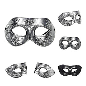 Silver PVC Holiday Half-face Mask