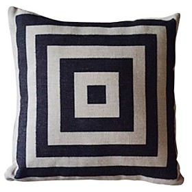 Geometric Pattern Cotton/Linen Decorative Pillow Cover 021