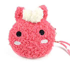 Cartoon Plush Hang Rope Change Purse