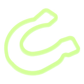 Green Horseshoe Style Rubber Band (10-Pack)