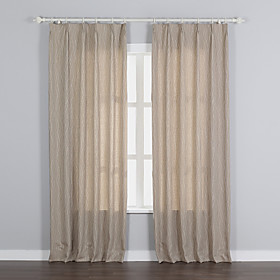 Curve beige linen/cotton jacquard eco-friendly curtains (two panels) / home and garden / aliexpress.kz - buy directly from china.