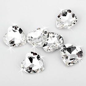 Shining Heart Shaped Crystal Diamond Confetti (Set of 20 Pieces)