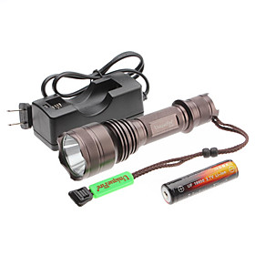 UniqueFire X5 5-Mode Cree XM-L T6 LED Flashlight Set (10w, 1000LM, 1x18650)