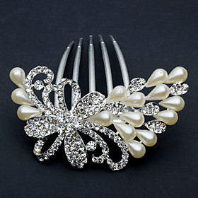 Elegant 1920s Pearl Women's Hair Combs